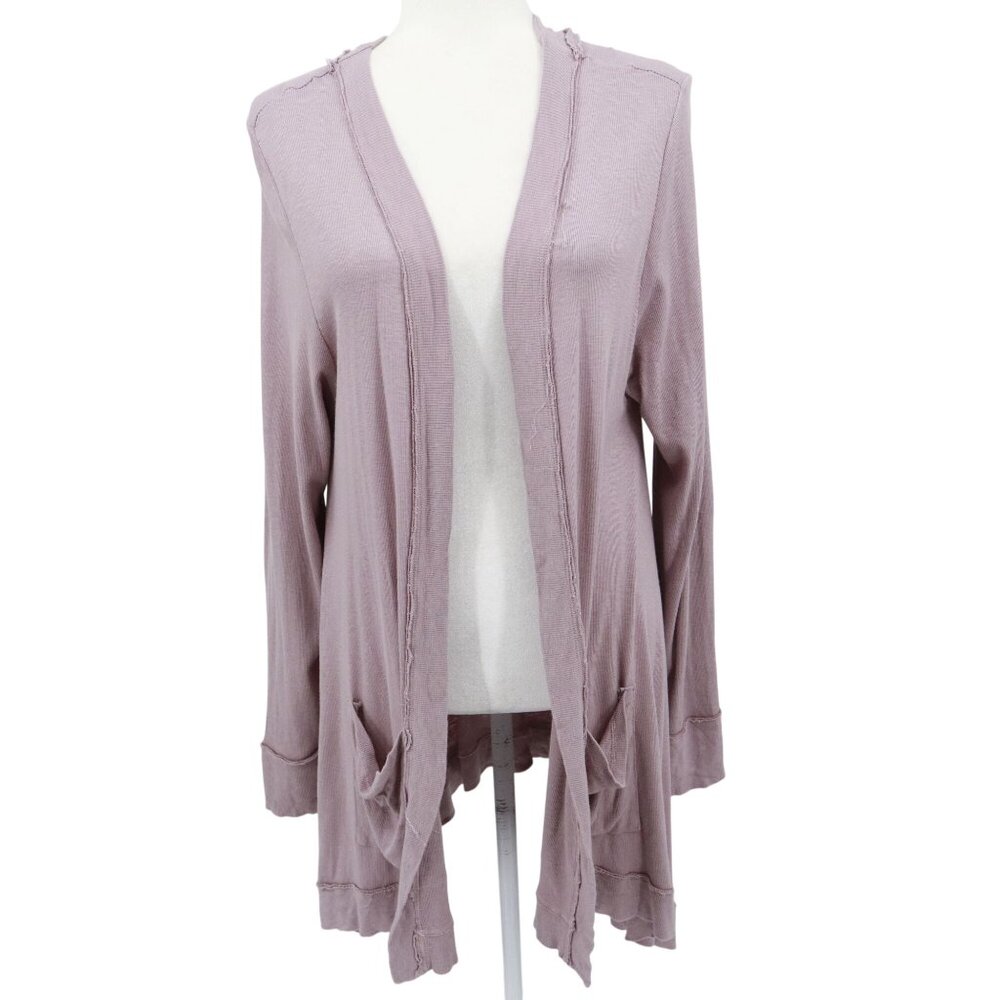 Fresh Produce Cardigan Women O/S Purple Lagenlook Artsy Indie Granola Girl Lagom